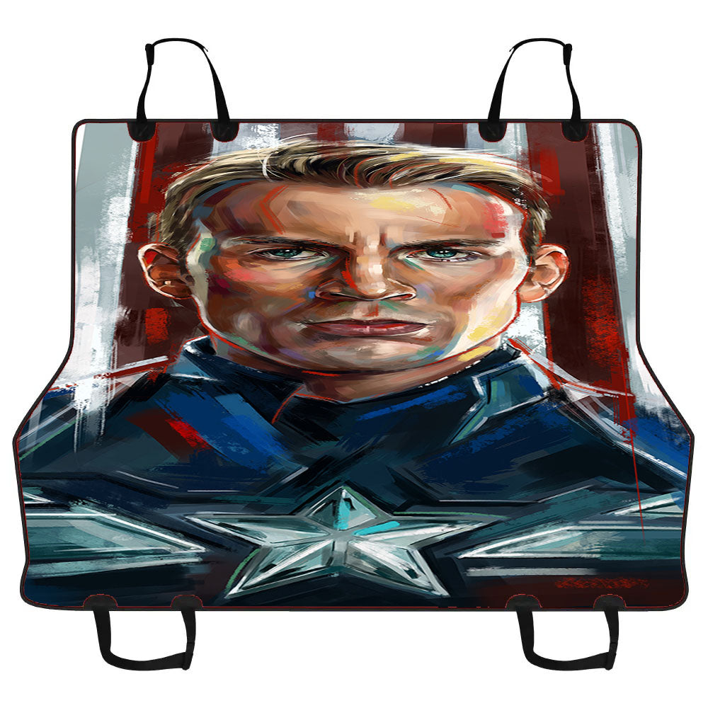 Captain America Illustration Car Pet Seat Cover