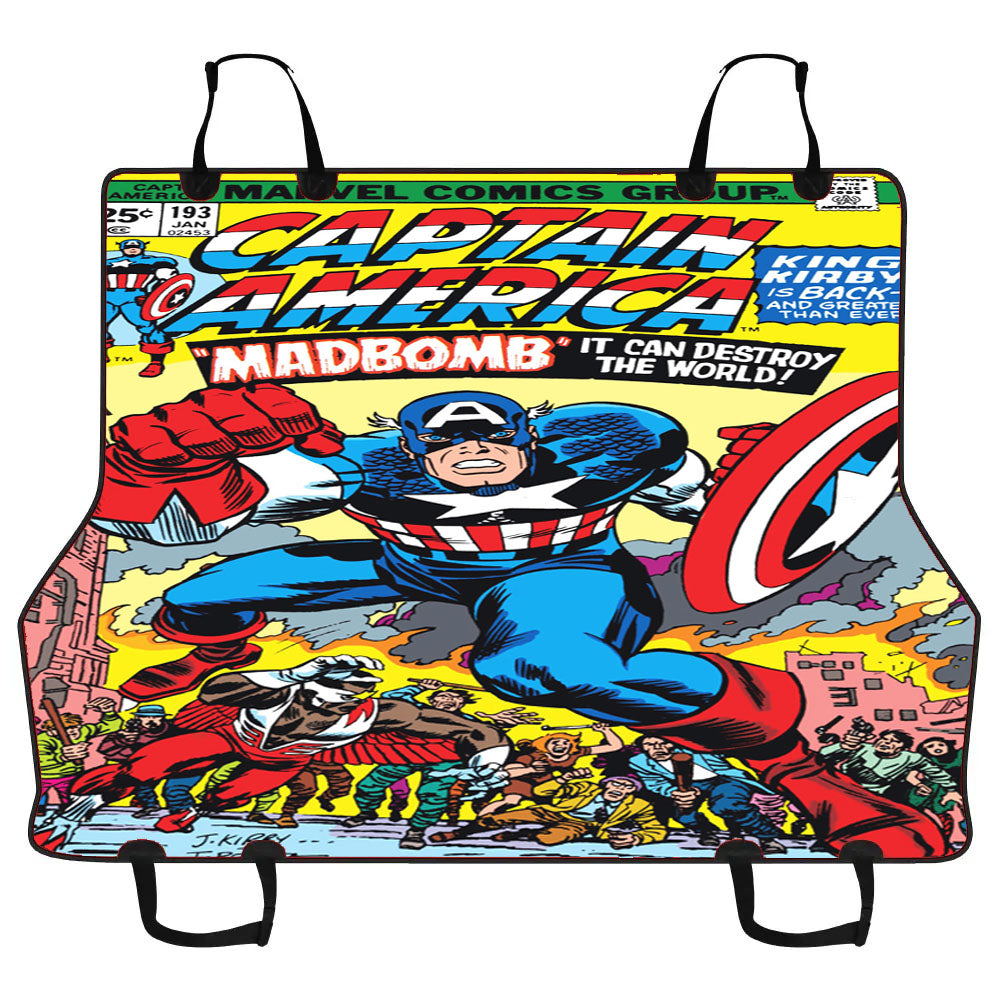 Captain America Madbomb Book Cover Car Pet Seat Cover
