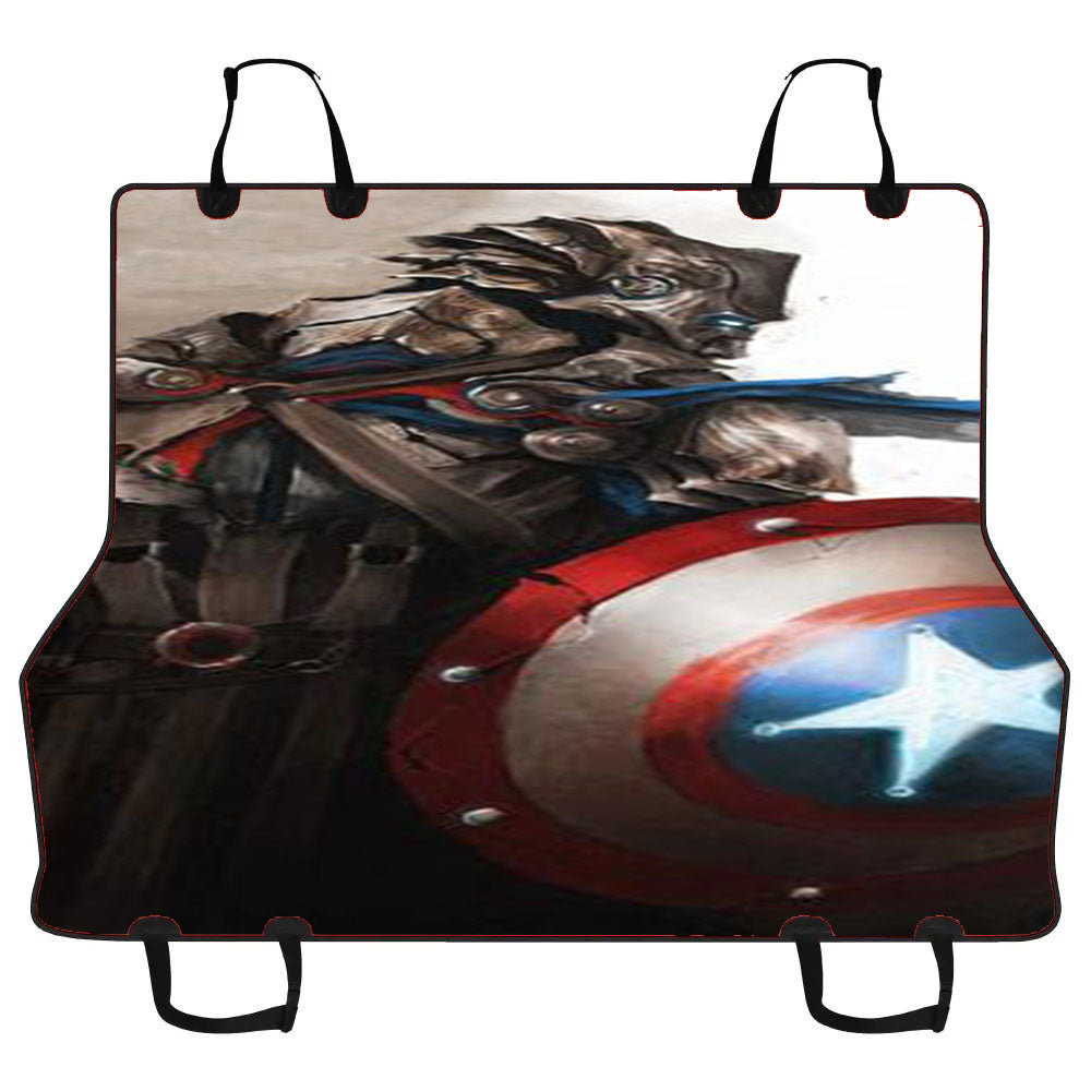 Captain America Medieval Car Pet Seat Cover
