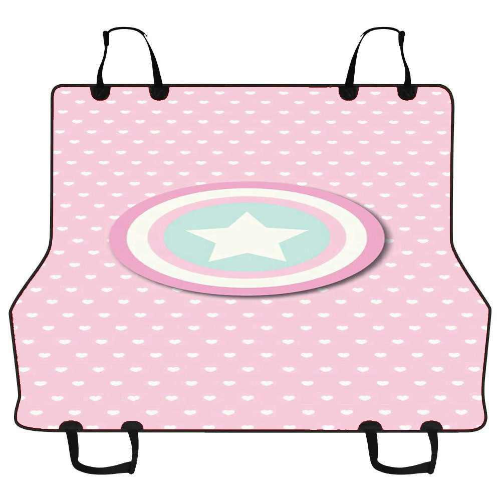 Captain America Pink Girls Car Pet Seat Cover