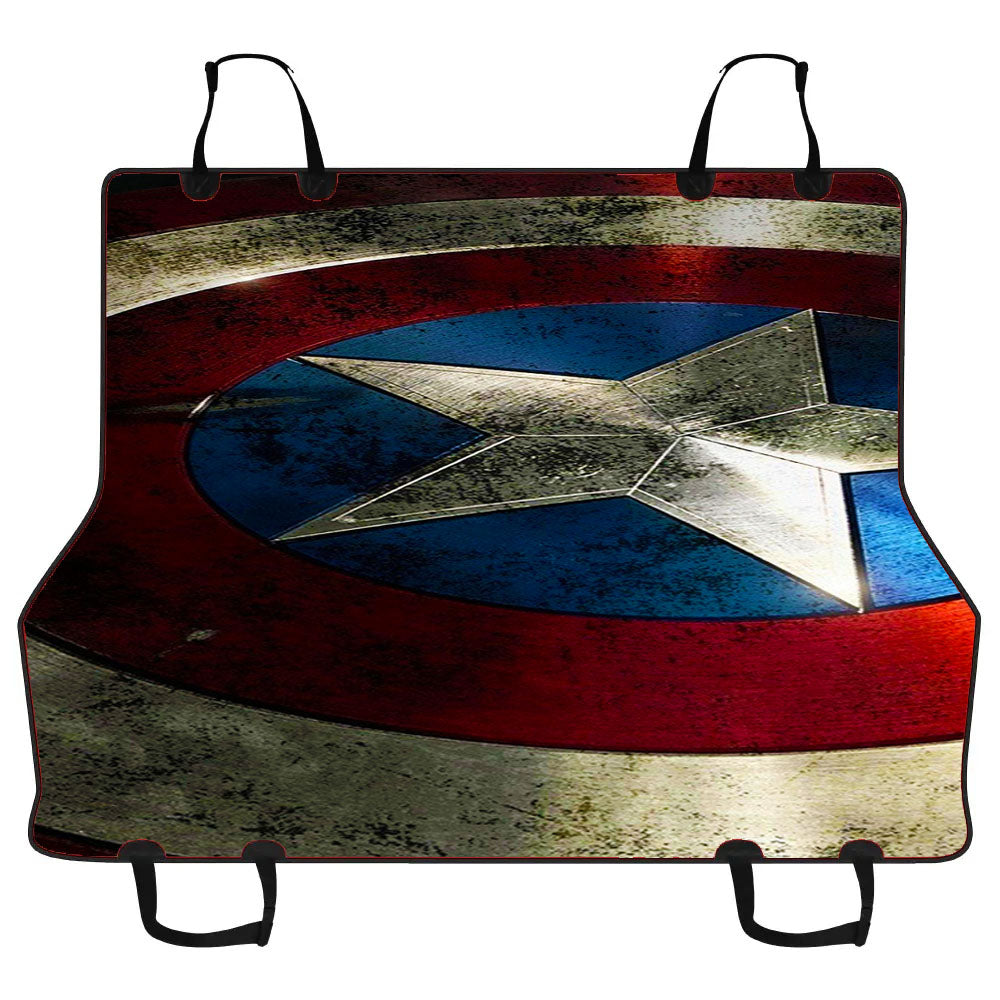 Captain America Shield Damaged Car Pet Seat Cover