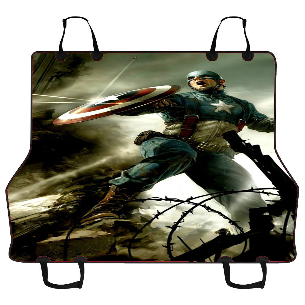 Captain America Shield Defend Car Pet Seat Cover