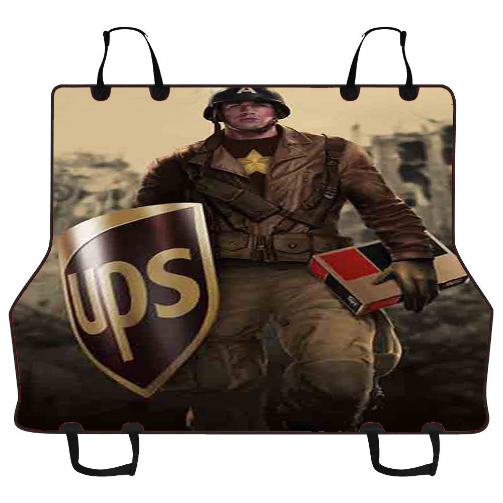 Captain America Ups Car Pet Seat Cover