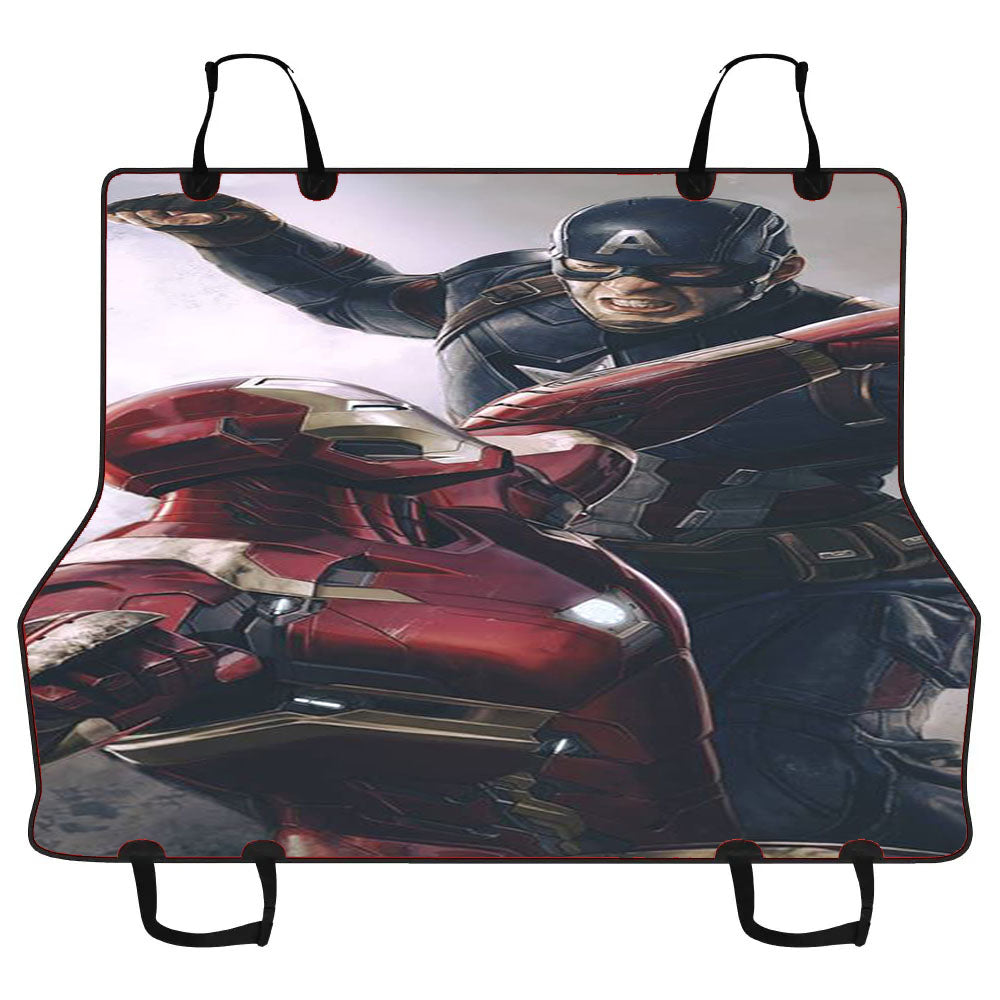 Captain America Vs Iron Man Car Pet Seat Cover