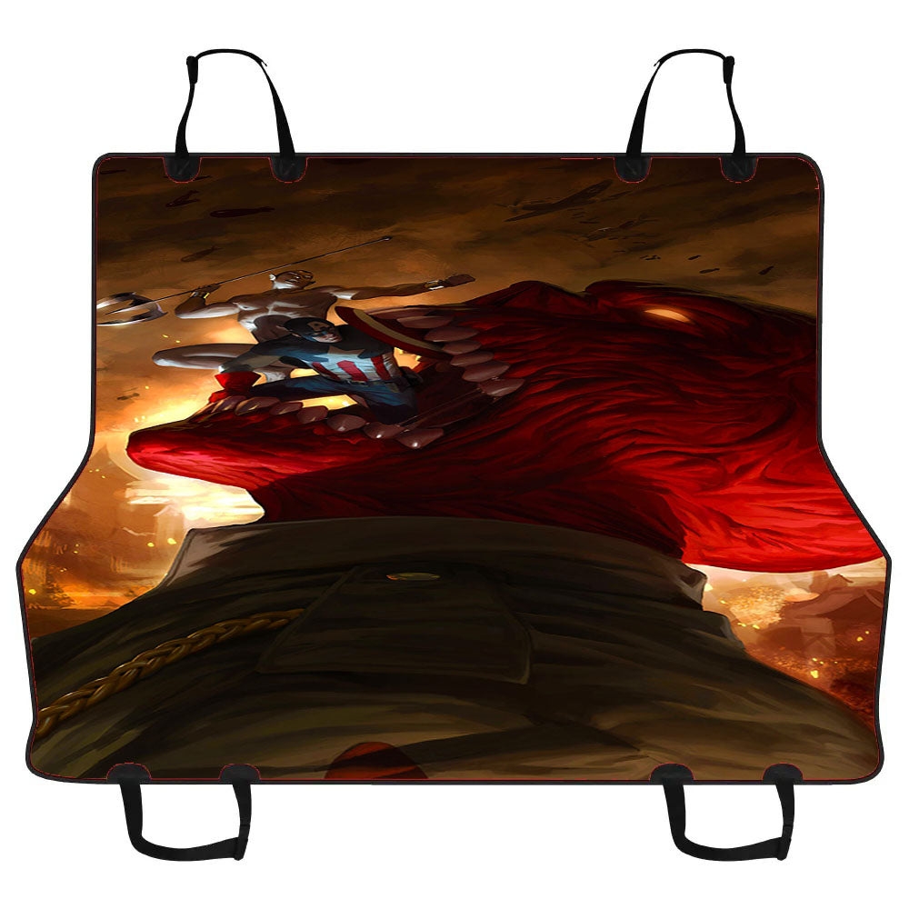 Captain America Vs The Red Skull Car Pet Seat Cover