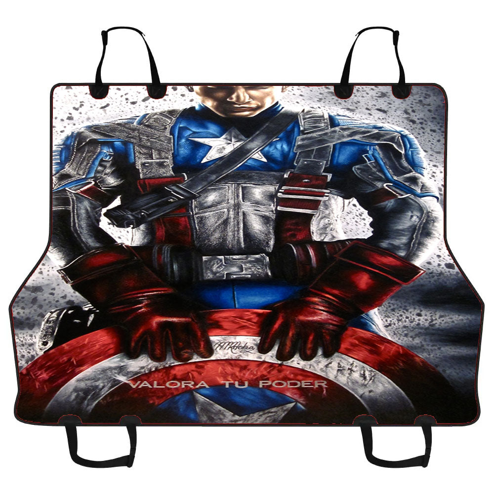 Captain America Wallpaper Car Pet Seat Cover