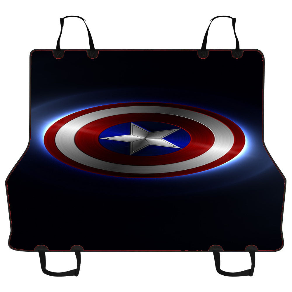 Captain Amerika Shield Car Pet Seat Cover