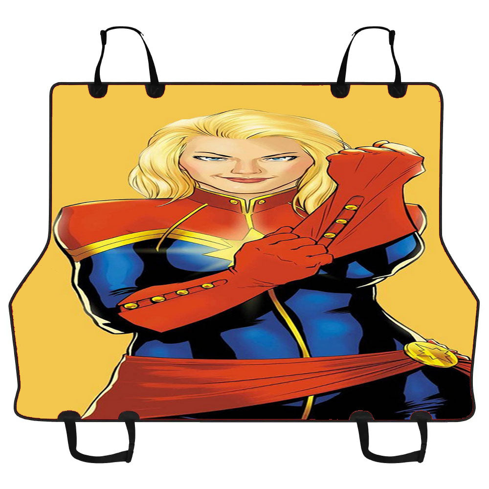 Captain Marvel Animated Poster Car Pet Seat Cover
