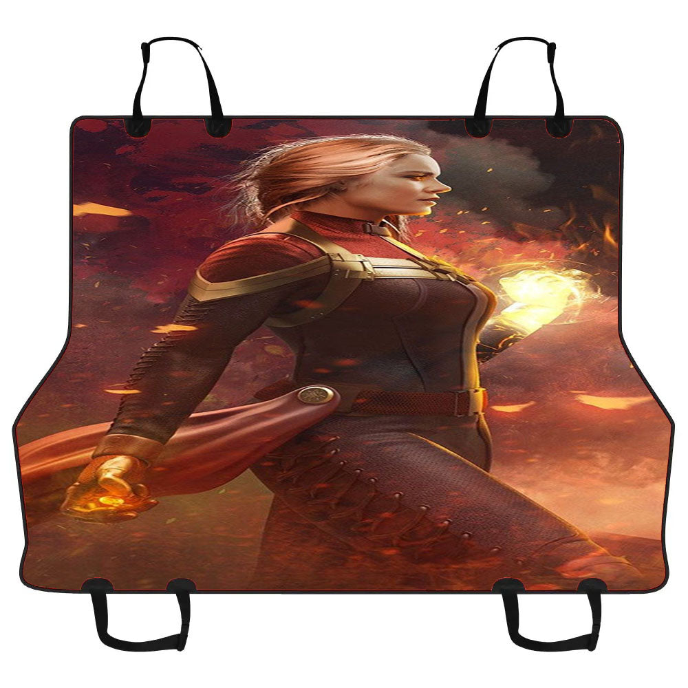 Captain Marvel Art Car Pet Seat Cover