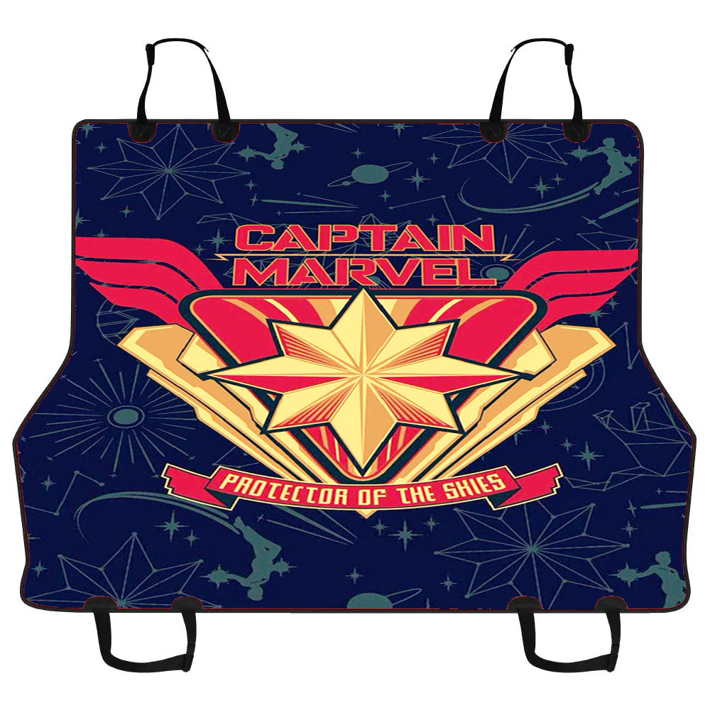 Captain Marvel Logo Poster Car Pet Seat Cover