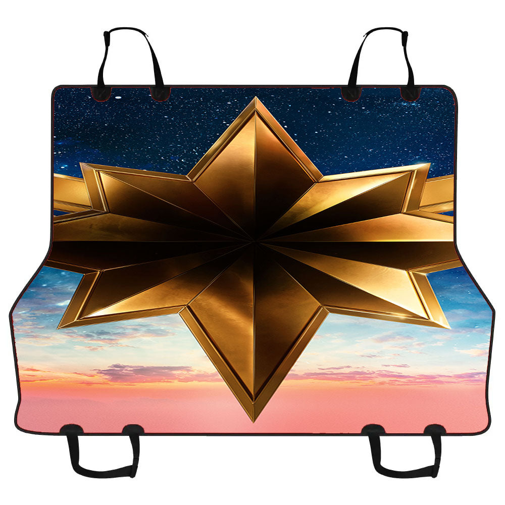 Captain Marvel Movie Logo Brie Larson Car Pet Seat Cover