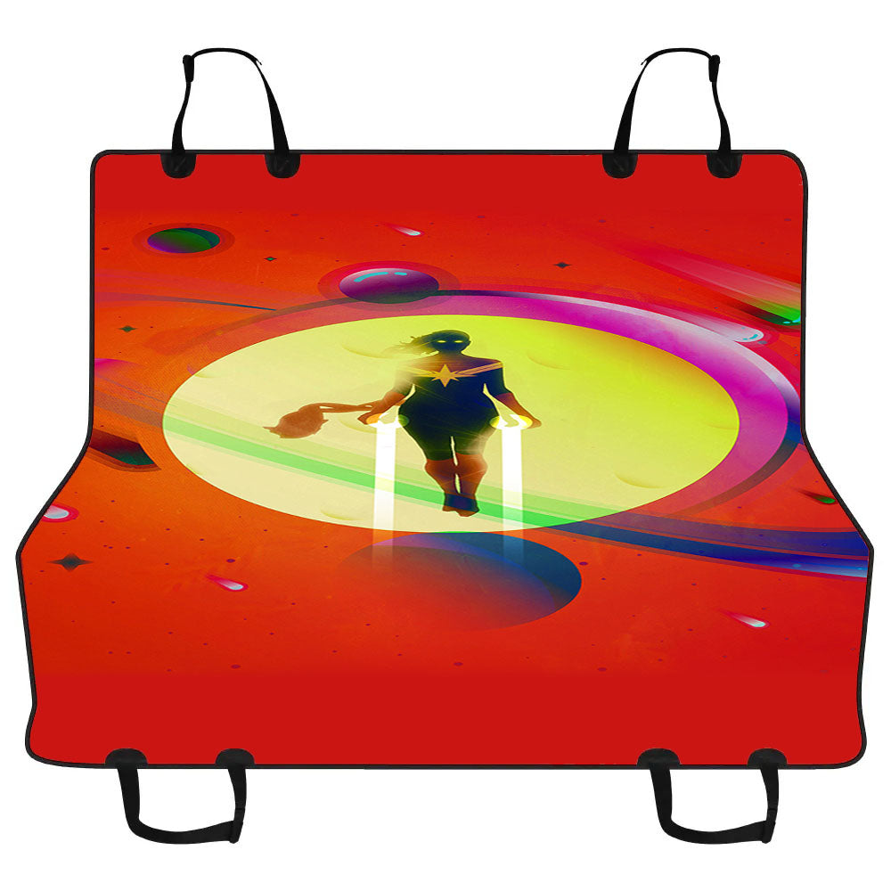 Captain Marvel Movie Minimalist Red Car Pet Seat Cover