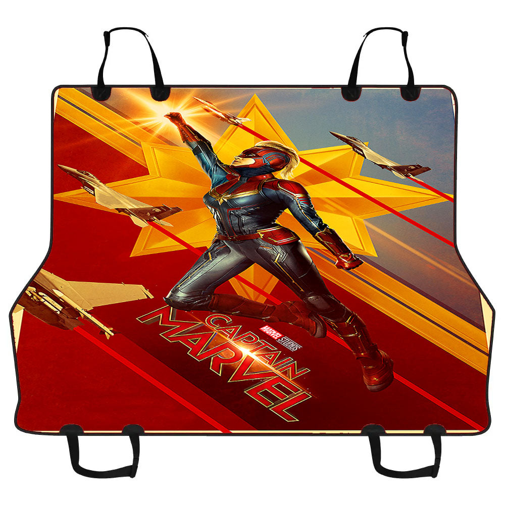 Captain Marvel Official Poster Car Pet Seat Cover