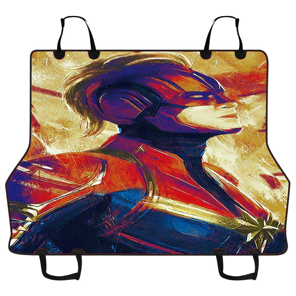Captain Marvel Paint Car Pet Seat Cover