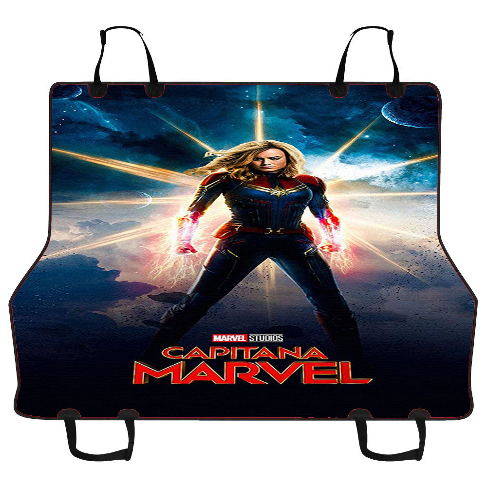 Captain Marvel Poster Galaxy Car Pet Seat Cover