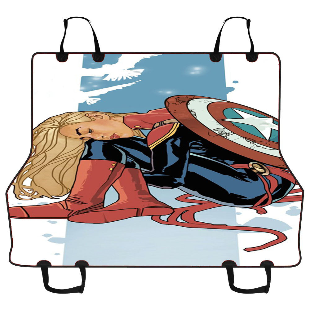 Captain Marvel Wallpaper Car Pet Seat Cover