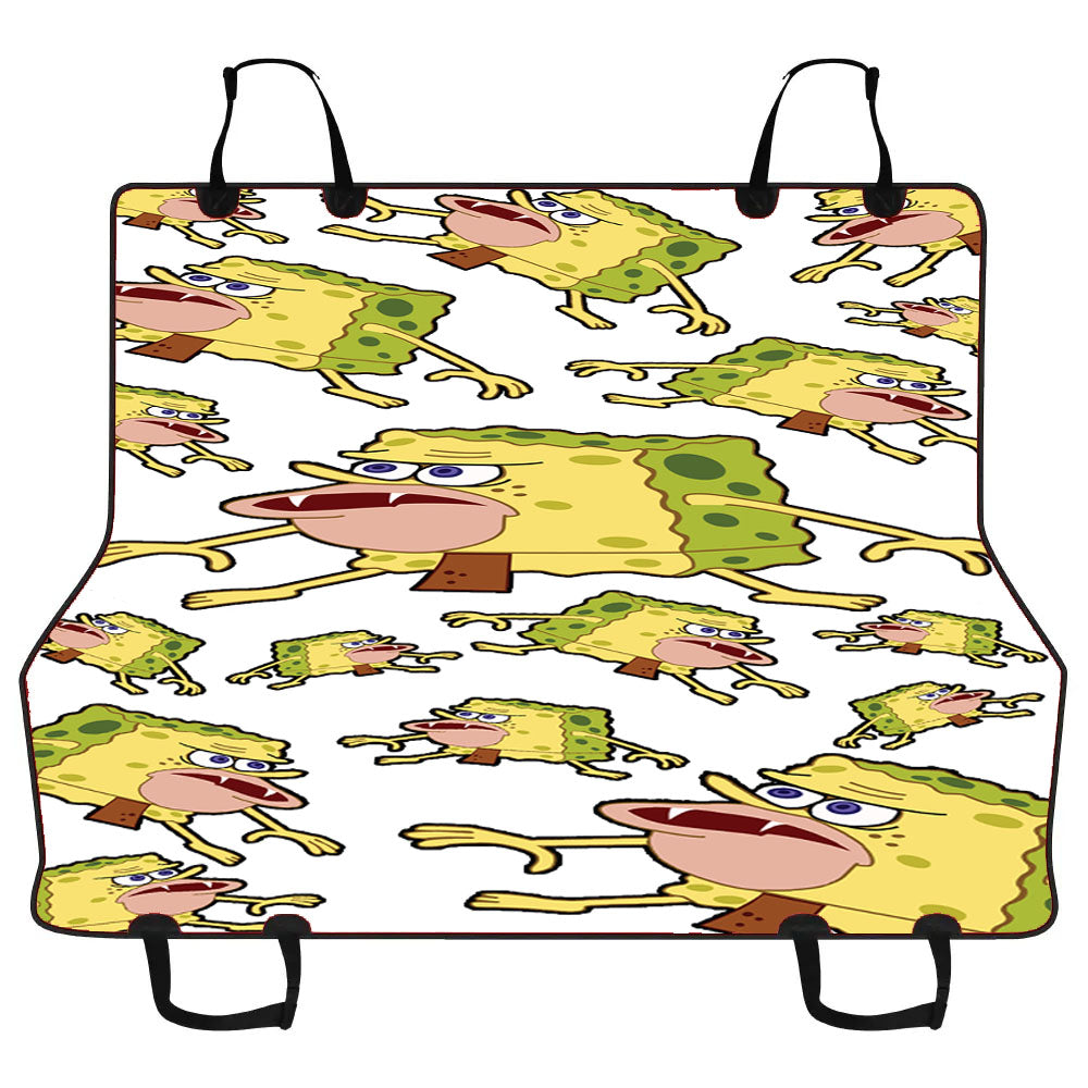 Caveman Spongebob Squarepants Pattern Car Pet Seat Cover