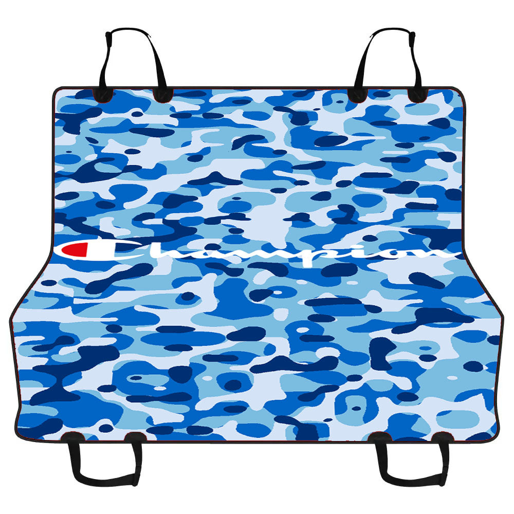 Champion Bape Camouflage Blue Car Pet Seat Cover