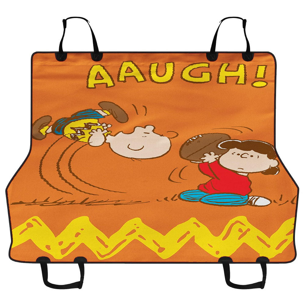 Charlie Brown And Lucy Football Car Pet Seat Cover