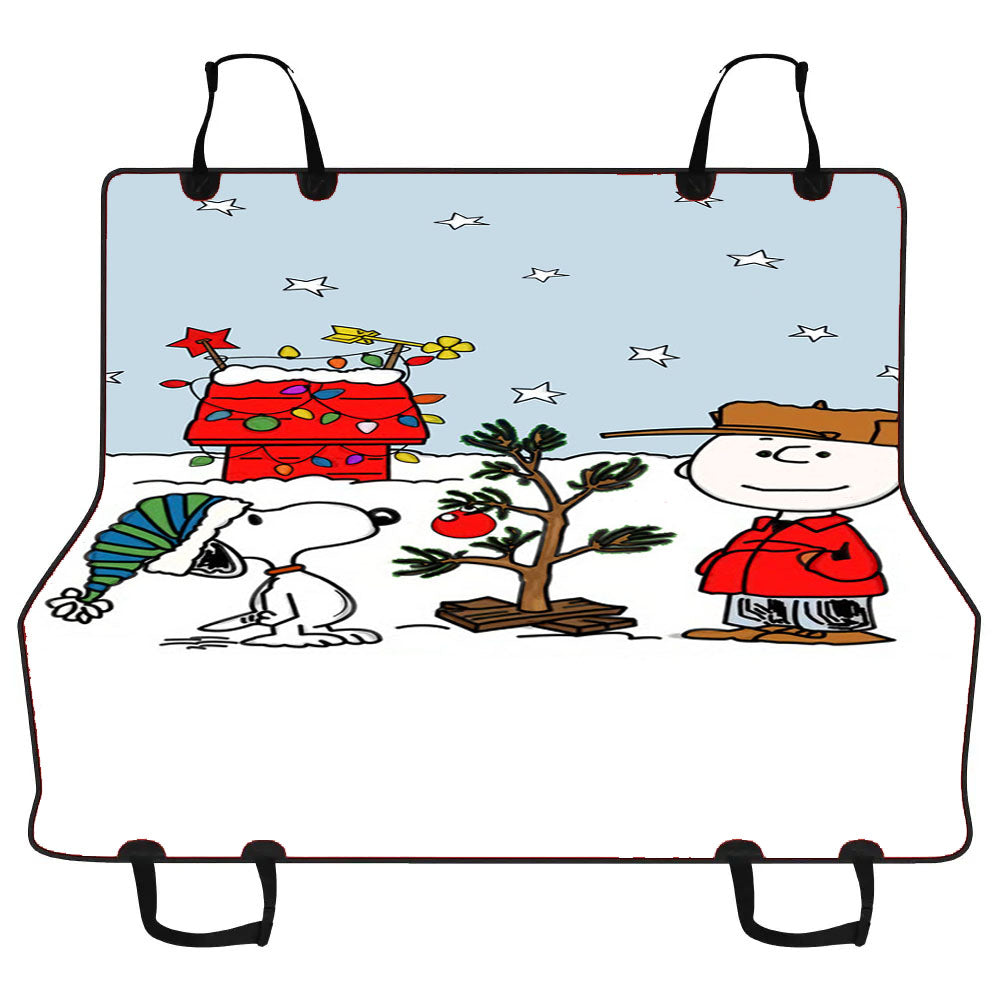 Charlie Brown Christmast Car Pet Seat Cover