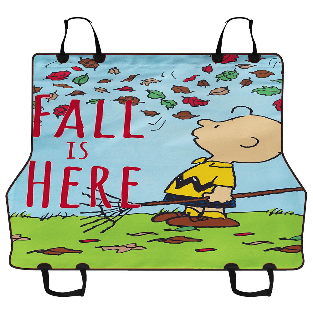 Charlie Brown Fall Car Pet Seat Cover