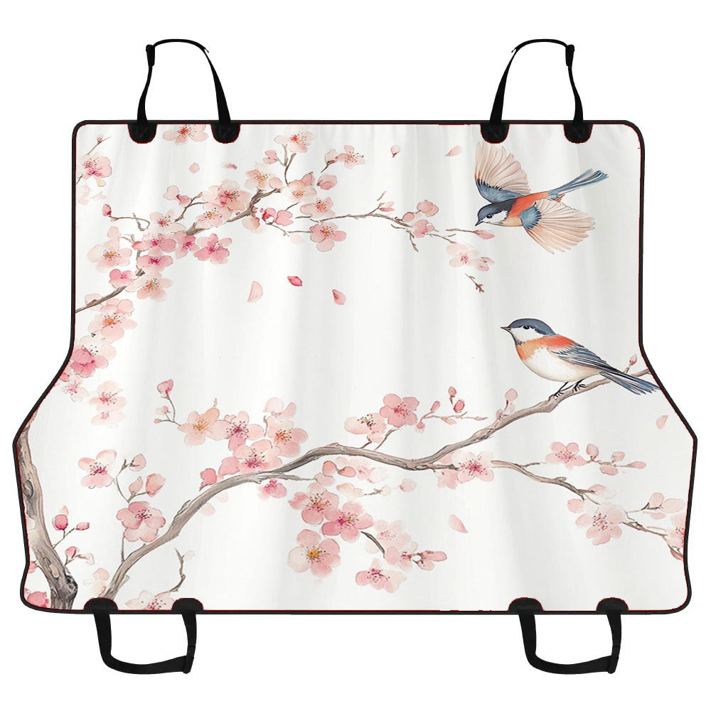 Cherry Blossom Bird Car Pet Seat Cover