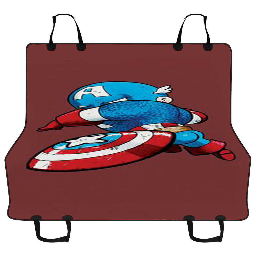 Chibi Kawaii Captain America Car Pet Seat Cover