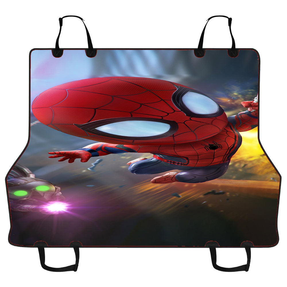Chibi Spiderman Art Car Pet Seat Cover