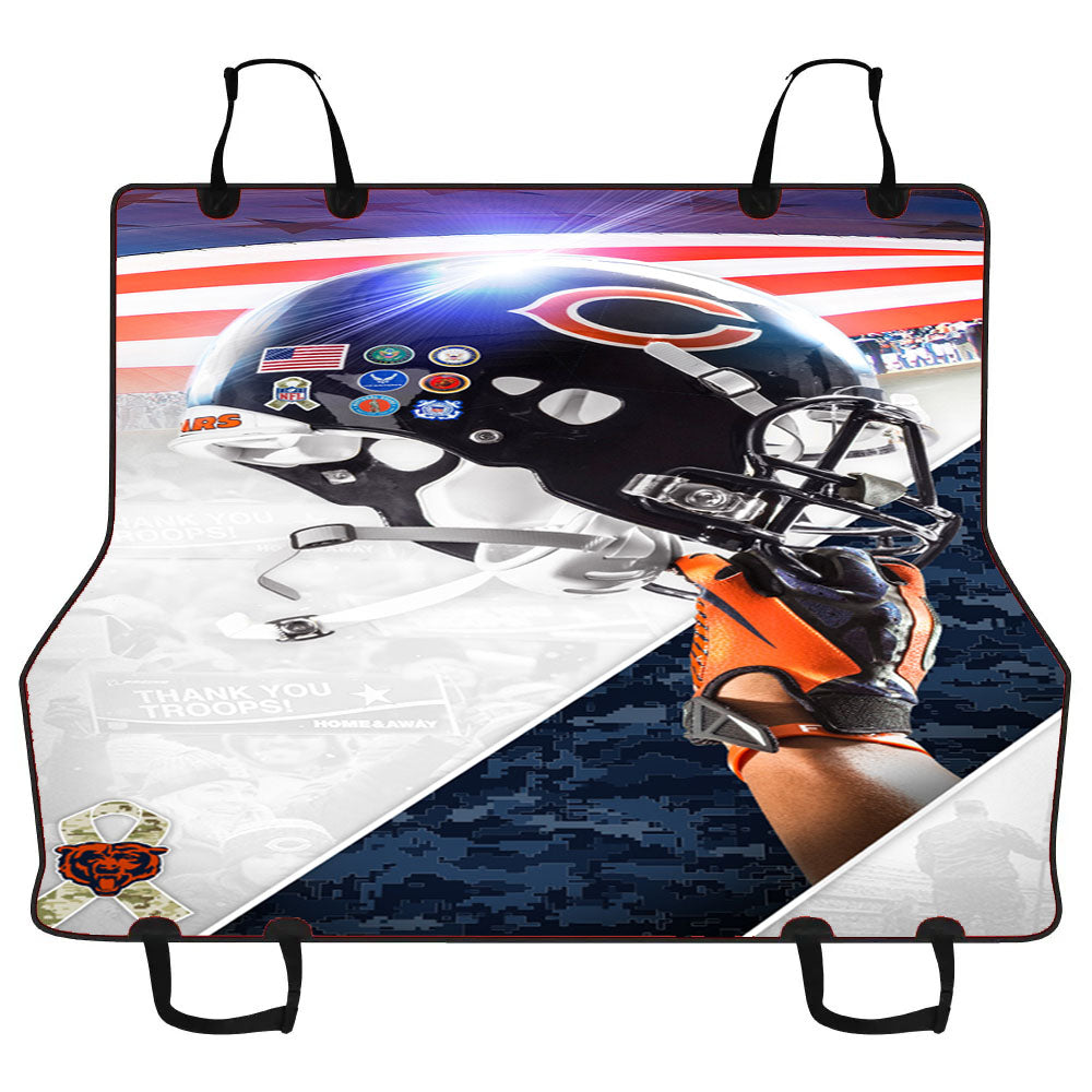 Chicago Bears Helmet Logo Car Pet Seat Cover
