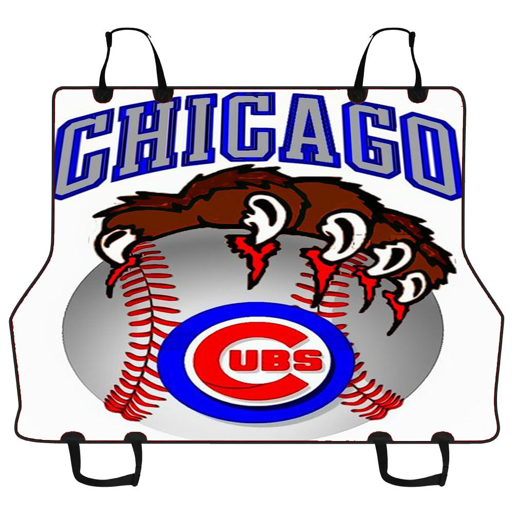 Chicago Cubs Baseball Bear Hand Car Pet Seat Cover