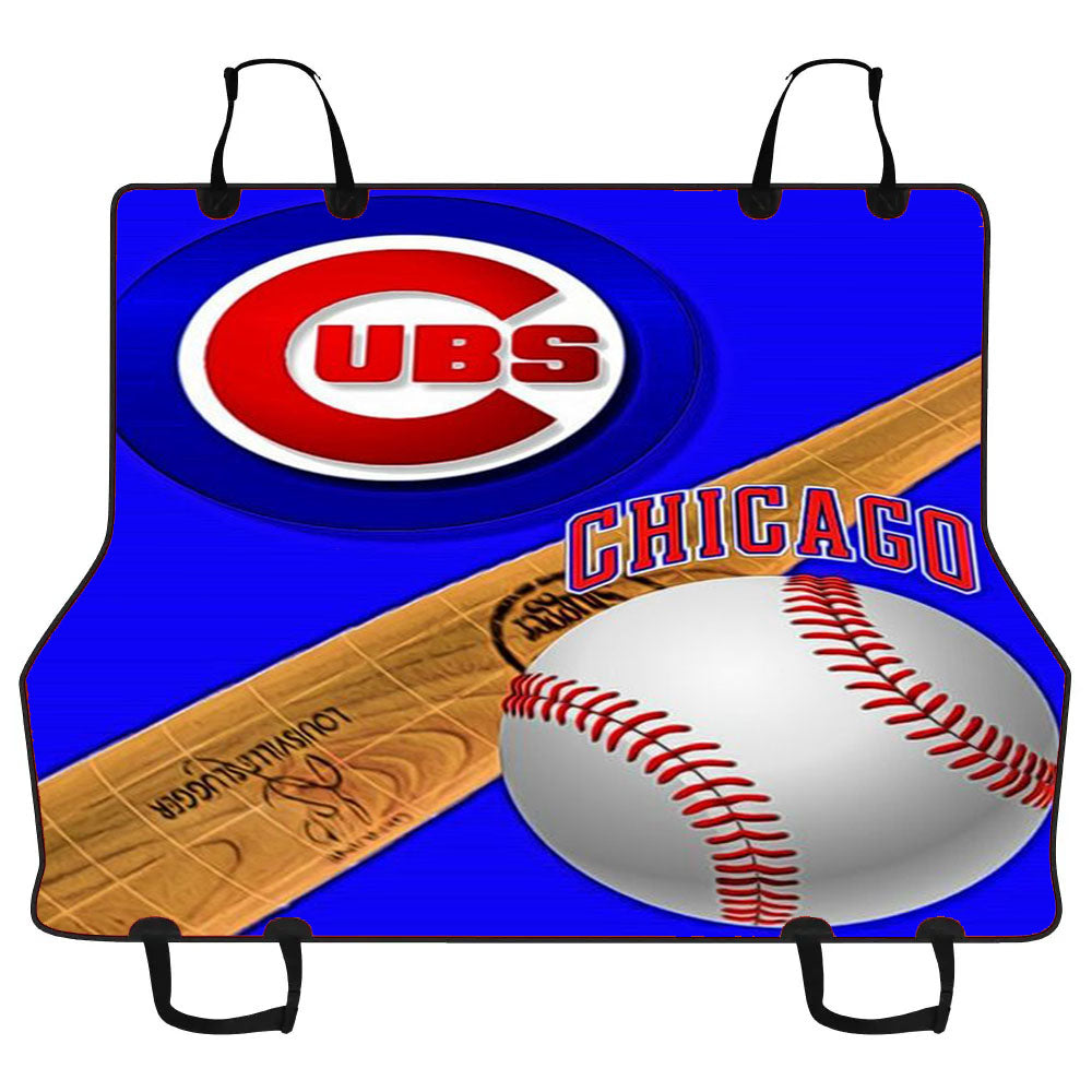 Chicago Cubs Baseball Logo Stick Car Pet Seat Cover