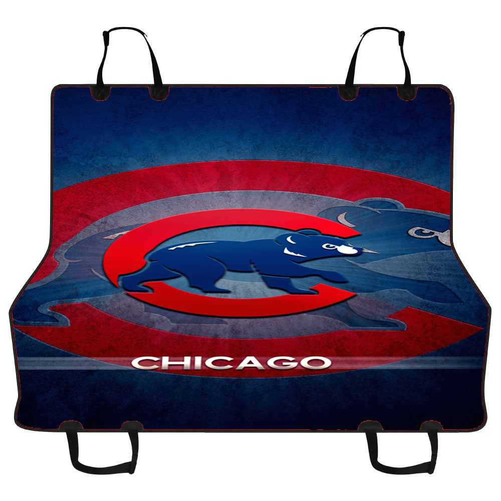 Chicago Cubs Bear Car Pet Seat Cover
