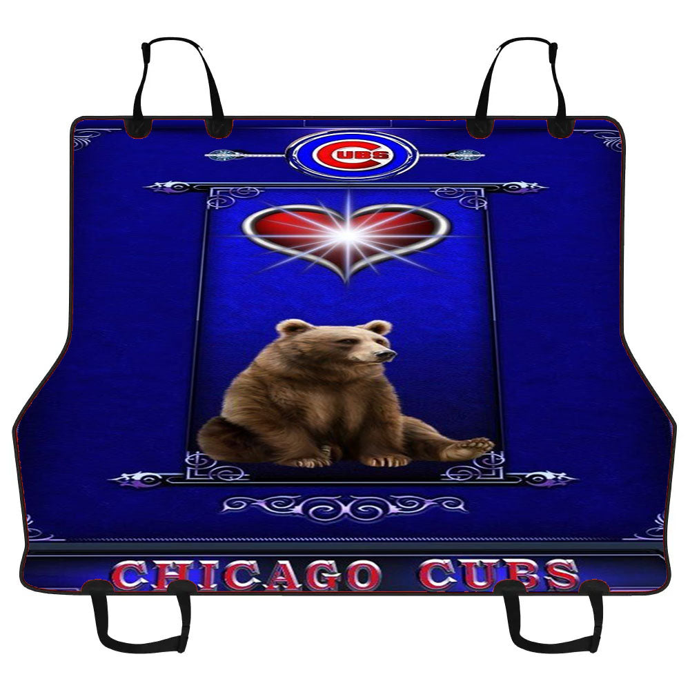 Chicago Cubs Bear Lord Car Pet Seat Cover