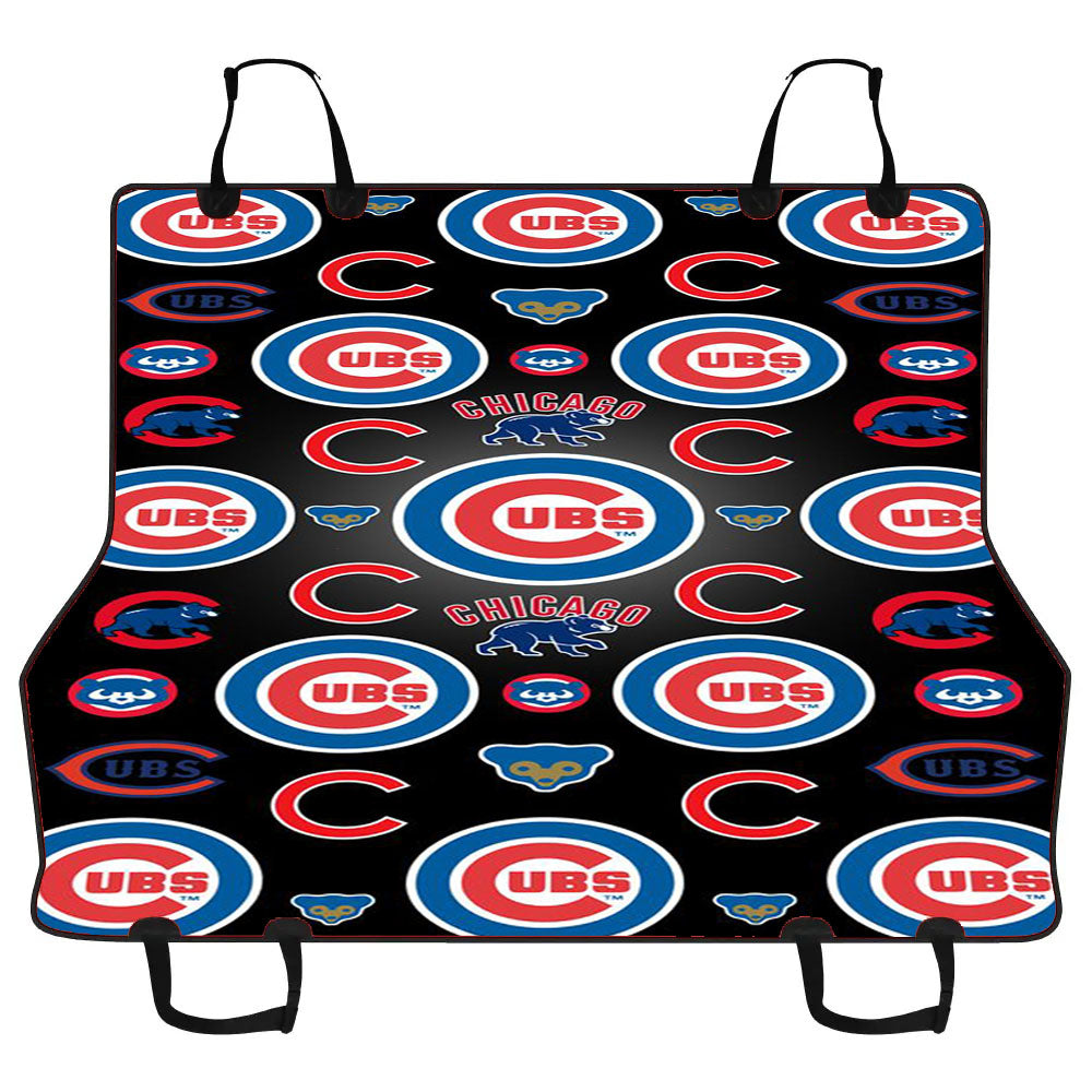 Chicago Cubs Bear Pattern Car Pet Seat Cover