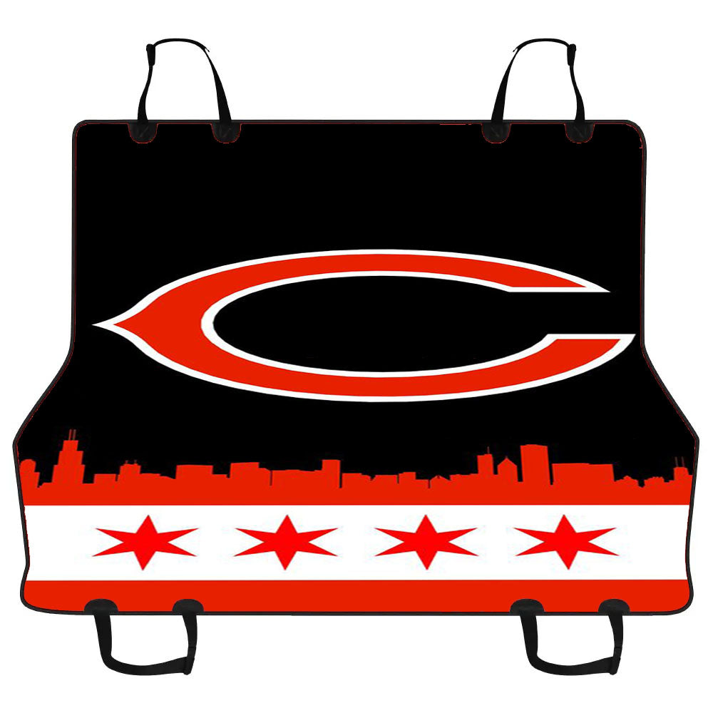 Chicago Cubs Black Car Pet Seat Cover