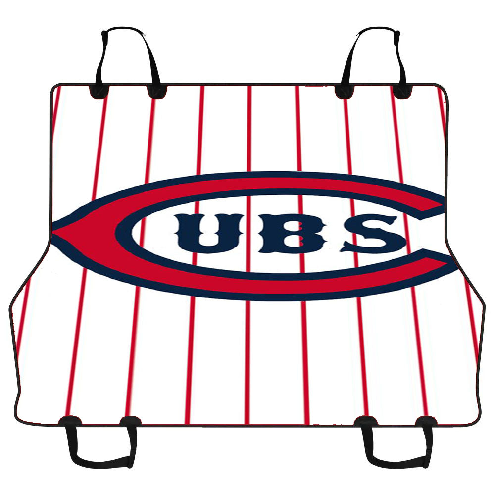 Chicago Cubs Letter C Stripe Car Pet Seat Cover