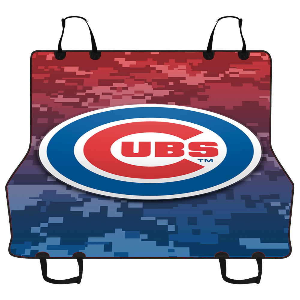 Chicago Cubs Logo Camo Car Pet Seat Cover