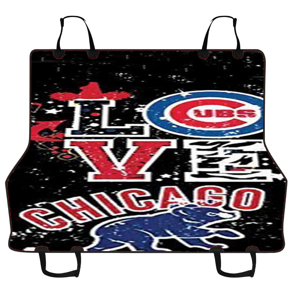 Chicago Cubs Love Car Pet Seat Cover