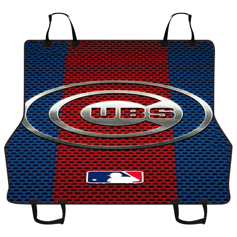 Chicago Cubs Metal Logo Car Pet Seat Cover