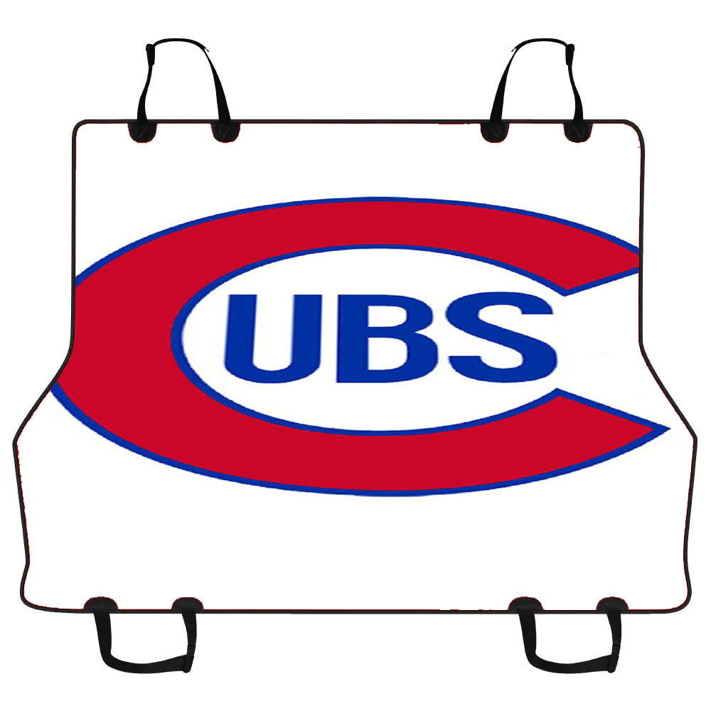 Chicago Cubs On White Car Pet Seat Cover
