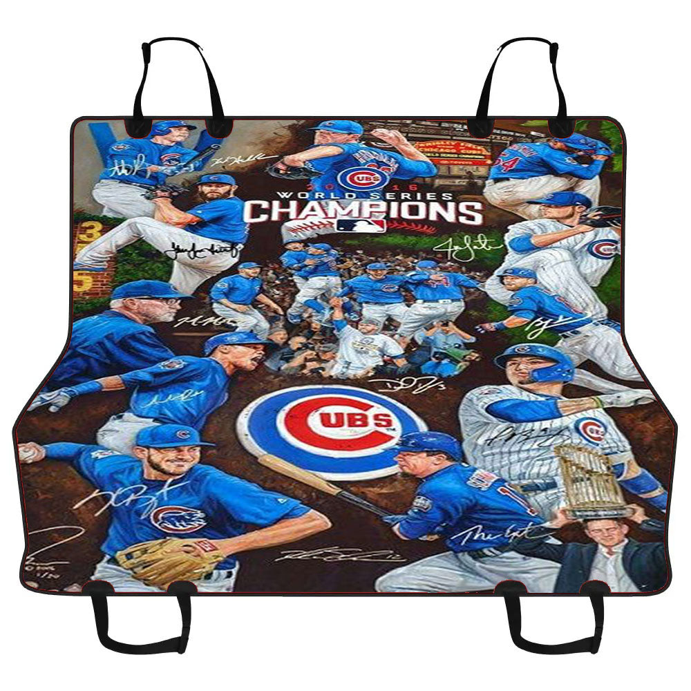 Chicago Cubs Pattern Player Car Pet Seat Cover