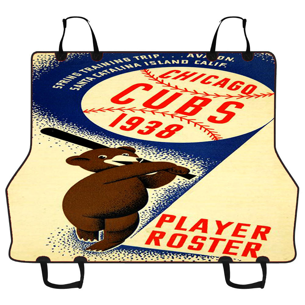 Chicago Cubs Poster 1938 Car Pet Seat Cover