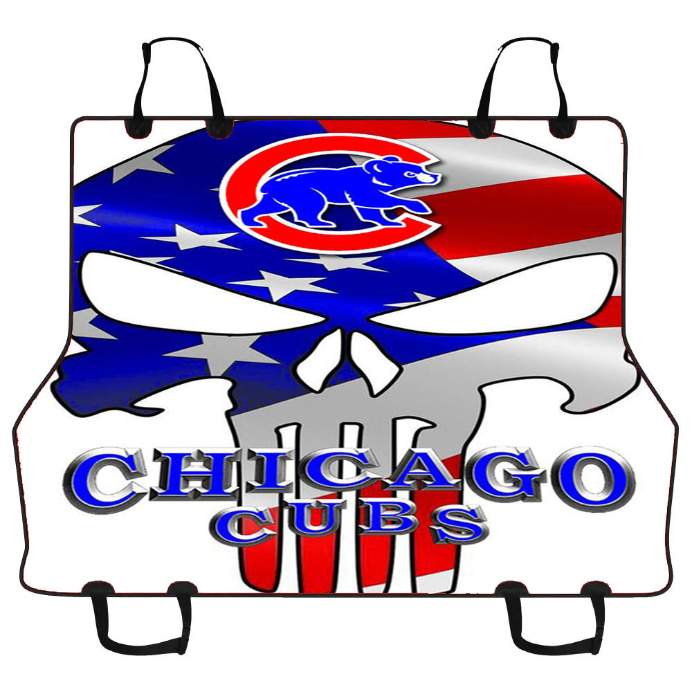 Chicago Cubs Punisher Bear Car Pet Seat Cover