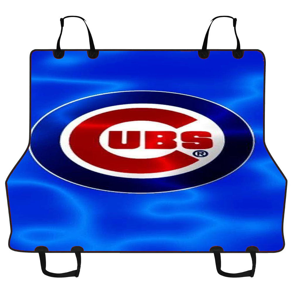 Chicago Cubs Wave Logo Car Pet Seat Cover