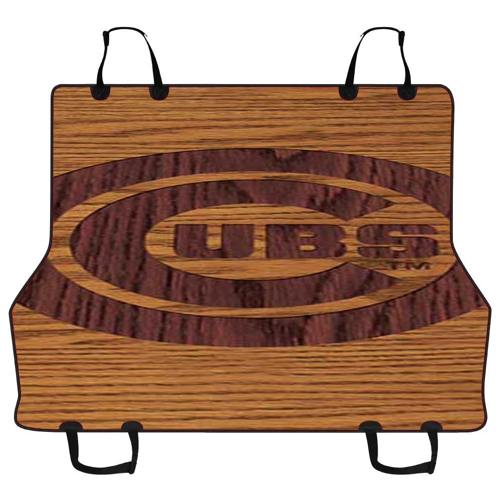Chicago Cubs Woodcut Car Pet Seat Cover
