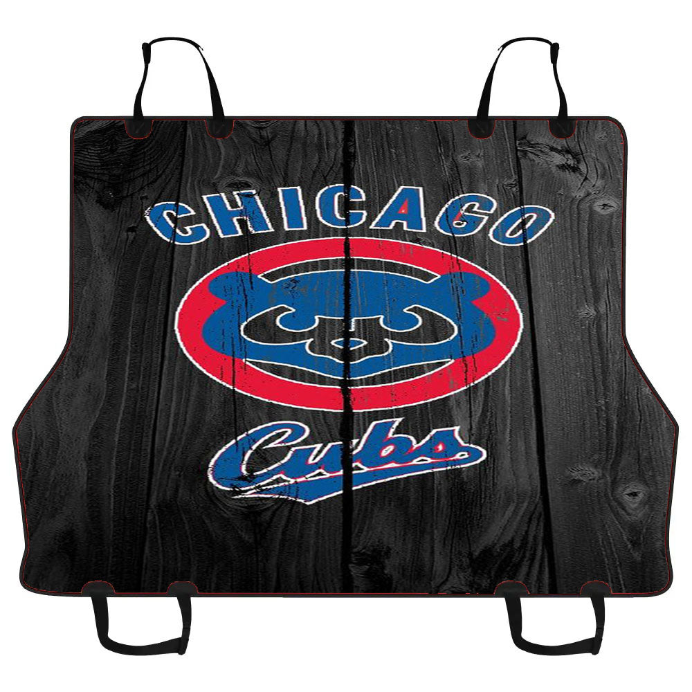 Chicago Cubs Wooden Car Pet Seat Cover