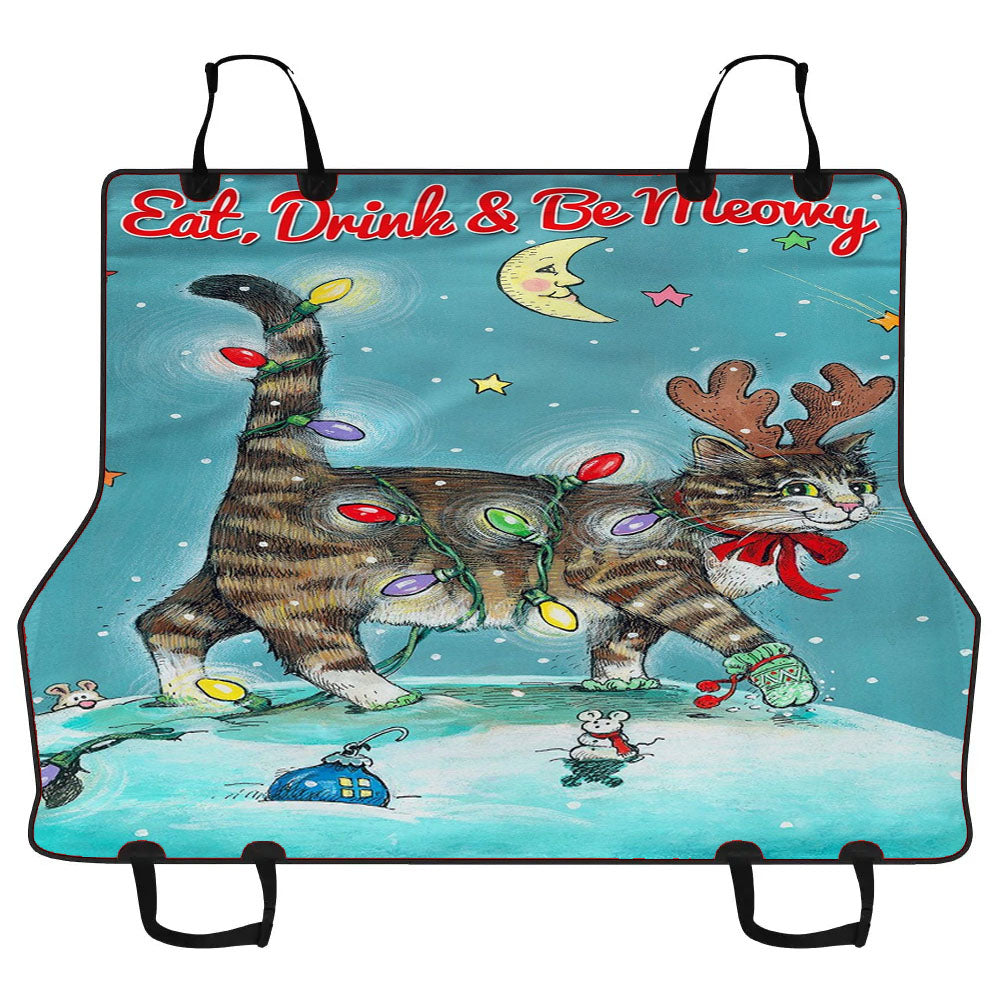 Christmas Cat Car Pet Seat Cover