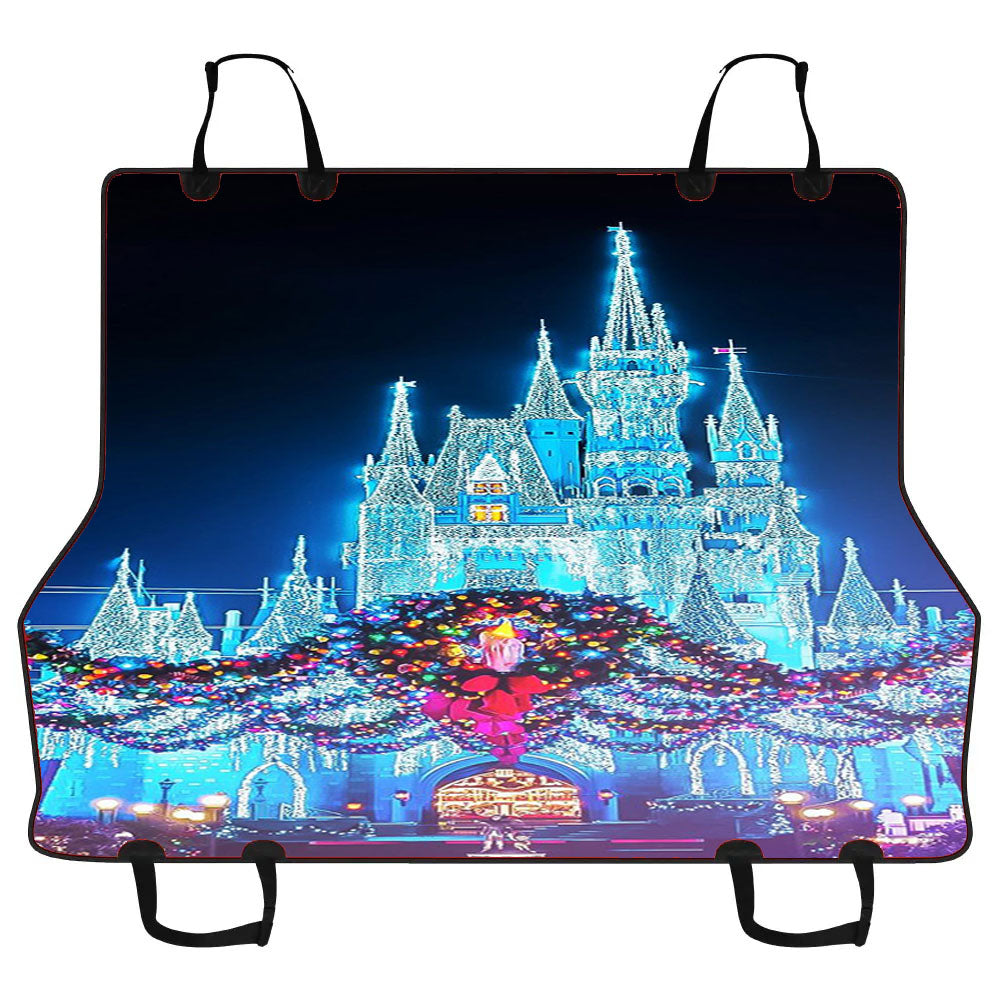 Christmas Disney Castle Car Pet Seat Cover