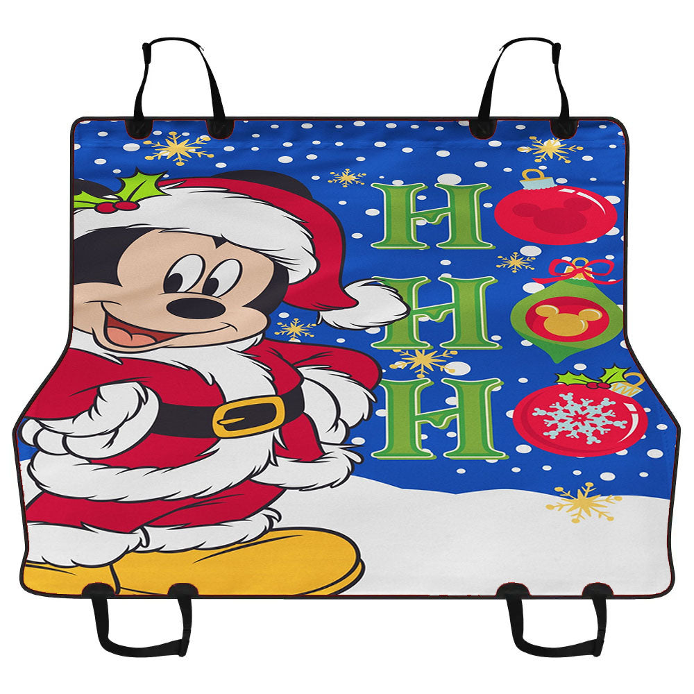 Christmas Disney Santa Mickey Car Pet Seat Cover