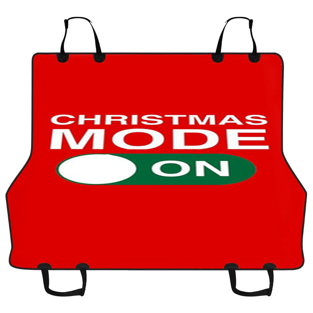 Christmas Mode On Car Pet Seat Cover